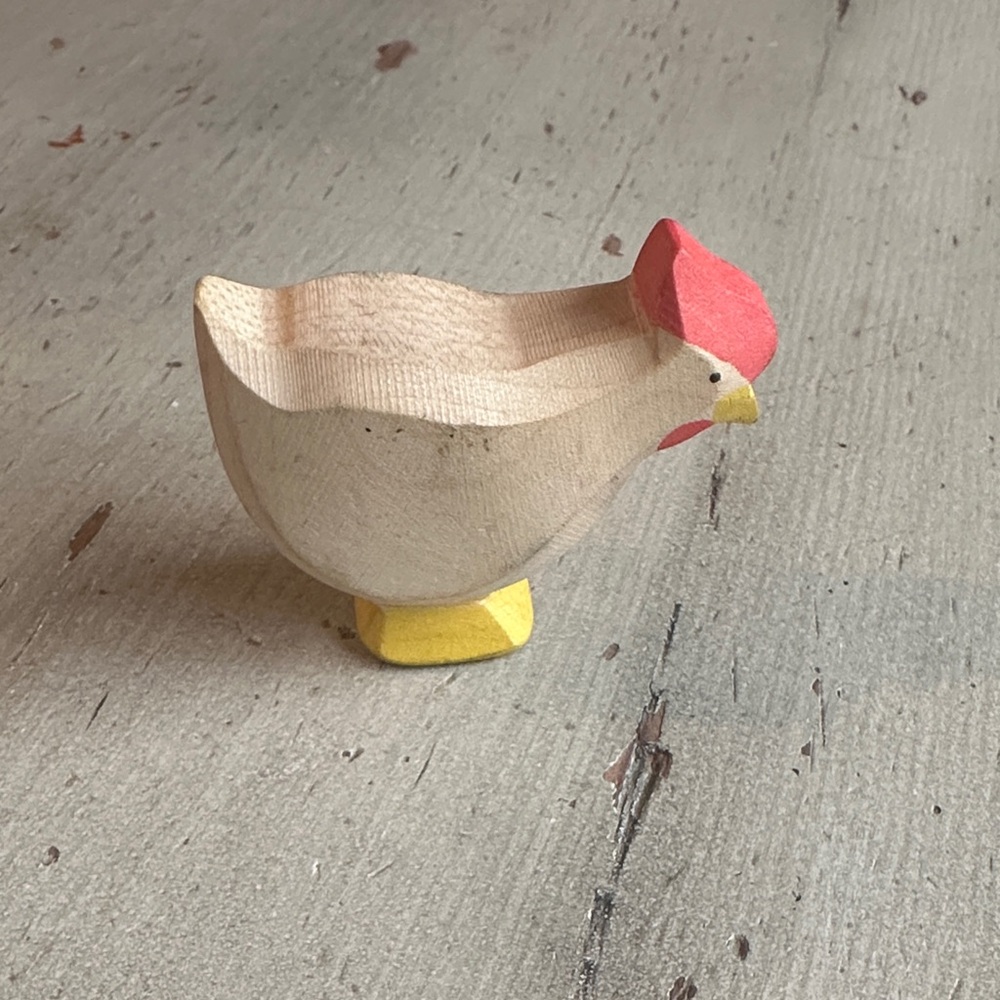 Ostheimer hen Waldorf inspired wooden toy